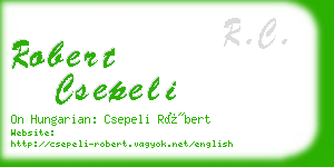 robert csepeli business card